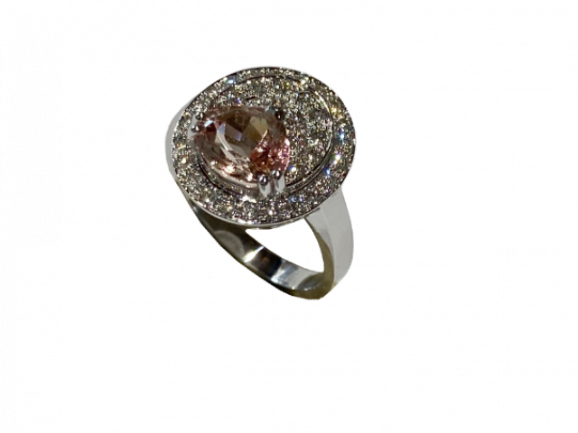 Bague Tourmaline rose 